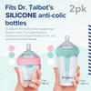 Dr. Talbot's Silicone Anti-Colic Bottle Replacement Nipples - Anti Colic Baby Bottle - Feeding Supplies for Newborn - (2-Pack) Fast Flow Soft Flex Replacement Nipples - 6+ Months view 3
