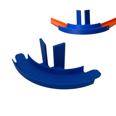 Corner Wall Mount Track Compatible with Hot Wheels | 90 Degree Turn with Removable Adhesive for Mounting to Wall | Made in USA (Outside Curve, 3-Pack)