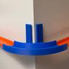 Corner Wall Mount Track Compatible with Hot Wheels | 90 Degree Turn with Removable Adhesive for Mounting to Wall | Made in USA (Outside Curve, 3-Pack) view 3