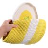 Cabilock Cotton Rope Storage Basket Lid Decorative Organizing Basket for Sundries Toys and Laundry Large Capacity Cotton Rope Bin for Home and Clutter Management view 4