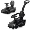 OLAKIDS 3 in 1 Ride on Push Car, Licensed Lamborghini SIAN Baby Sliding with Parent Control Handle Universal Wheels Guardrails, Toddlers Walking Toy with Music, Under Seat Storage (Dark) view 1
