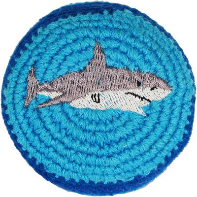 Generic Global Marketplace Hacky Sack - Shark, Blue, 2.5 Inches