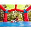 Bounceland Inflatable Party Castle Bounce House Bouncer [No Blower], 16 ft L x 13 ft W x 10.3 ft H, Basketball Hoop, Removable Sun Roof, Fun Slide and Bounce Area, Castle Theme for Kids view 4