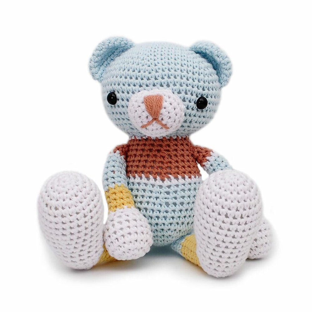 Adorable Amikomo Bear Crochet Doll Handmade Amigurumi Plush Toy VAC