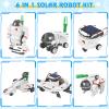STEM Projects for Kids Ages 8-12 Solar Robot Kit 6-in-1 Space Toys for 10-Year-Old Boy Girl Gift Toys Science Kits Christmas Birthday Gifts for 8 9 10 11 12 Year Old, White view 2