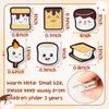 CJiangpo 60Pcs Marshmallow Mini Erasers for Kids Bulk Cute Cartoon Pencil Rubber Eraser Campfire Camping Themed Party Favors Filler Kids School Classroom Prizes Gifts view 2