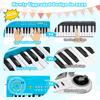 Toy Piano Keyboard for Kids Upgrade Electric Pianos Toys for 3 4 5 6 7 8 Year Old Girls Boys Beginners Keyboards with Microphone Toy for 3+ Year Old Kid Gifts (Blue) view 2