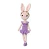 Ballerina Bunny Charlotte Crochet Doll Handmade Amigurumi Plush Toy VAC (Violet) view 3