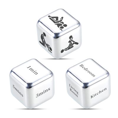 3PCS Sex Dice Game Love Dice for Couple Valentine Gifts for Him Her Boyfriend Girlfriend Husband Gifts from Wife Christmas Stocking Stuffers White Elephant Gift for Adults