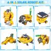 STEM Projects for Kids Ages 8-12 Solar Robot Kit 6-in-1 Space Toys for 10-Year-Old Boy Girl Gift Toys Science Kits Christmas Birthday Gifts for 8 9 10 11 12 Year Old, Yellow view 2