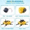 STEM Projects for Kids Ages 8-12 Solar Robot Kit 6-in-1 Space Toys for 10-Year-Old Boy Girl Gift Toys Science Kits Christmas Birthday Gifts for 8 9 10 11 12 Year Old, Yellow view 4