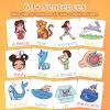 Alened Sentence Building for Kids, Speech Therapy Toys for Toddlers 3-4, Learn to Read Phonics Games, Special Education Homeschool Classroom Supplies view 3