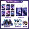 Abbylike 48 Pcs Wolf Party Favors Party Decor Birthday Supply Wolf Paper Bag Gift Mini Notebook Keychain Slap Bracelet Sticker for Baby Shower Holiday view 2