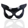 Black Cat Halloween Werecat Mask - Half Face Cat Eye Mask Accessories with Ears for Girls & Women view 1