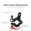 THLMT Handlebar Mount Compatible for DJI AIR 3 RC 2, Remote Control Bicycle Mount Bracket for Sports Camera Motorcycle Riding Camera Clamp Clip Bicycle Action Camera Clip Holder Accessories view 3