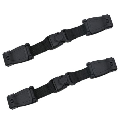 2 Pcs Seat Chest Harness Buckle,Anti Escape Seat Strap Baby Harness Chest Buckle for Strollers,High Chairs,Baby Carrier,Schoolbags(Black)