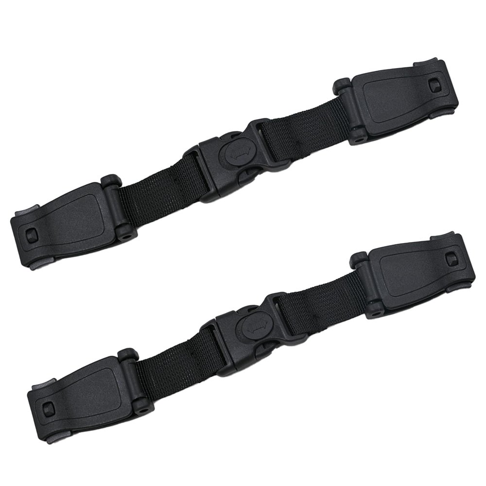 2 Pcs Seat Chest Harness Buckle,Anti Escape Seat Strap Baby Harness Chest Buckle for Strollers,High Chairs,Baby Carrier,Schoolbags(Black)