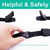 2 Pcs Seat Chest Harness Buckle,Anti Escape Seat Strap Baby Harness Chest Buckle for Strollers,High Chairs,Baby Carrier,Schoolbags(Black) view 4