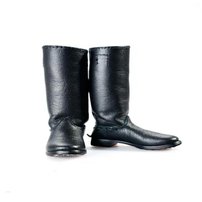 1/6 Scale Male Shoes Model,Male Soldier Long Boots Sergeant High Boots Shoes Hollow Inside for 12inch Action Figure Body (C)