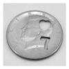 blue-ther 7 of Hearts/3 of Square Half Dollar Brand Coin Magic Tricks Magician Close Up Illusions Accessory Gimmick Props Prediction Magia (7 of Hearts) view 2