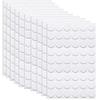 10 Sheets/ 540Pcs Screw Hole Cover Stickers 21mm Dia Self Adhesive Screw Covers Caps PVC Dustproof Sticker Screw Hole Decorative Stickers for Cabinet Shelf Wardrobe Furniture Accessories, White view 1