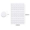 10 Sheets/ 540Pcs Screw Hole Cover Stickers 21mm Dia Self Adhesive Screw Covers Caps PVC Dustproof Sticker Screw Hole Decorative Stickers for Cabinet Shelf Wardrobe Furniture Accessories, White view 2