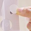 10 Sheets/ 540Pcs Screw Hole Cover Stickers 21mm Dia Self Adhesive Screw Covers Caps PVC Dustproof Sticker Screw Hole Decorative Stickers for Cabinet Shelf Wardrobe Furniture Accessories, White view 3