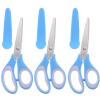 ibasenice 3pcs Multi- Scissors for Boy Girl Lightweight and Portable Craft Scissors with Protective Covers for Scrapbooking and Projects view 1