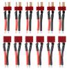 Shutao 6Pairs T Plug Connector Wire Female Male 14AWG 53MM Extention Cable Compatible with RC Lipo Battery Cable Drone Car Boat Battery Connection view 1