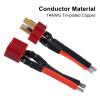 Shutao 6Pairs T Plug Connector Wire Female Male 14AWG 53MM Extention Cable Compatible with RC Lipo Battery Cable Drone Car Boat Battery Connection view 2