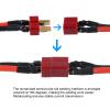 Shutao 6Pairs T Plug Connector Wire Female Male 14AWG 53MM Extention Cable Compatible with RC Lipo Battery Cable Drone Car Boat Battery Connection view 3