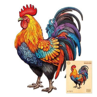 Wooden Puzzles for Adults, Wooden Rooster Puzzle, 270 Pcs Puzzles for Adults, Birthday Gifts for DIY Lover, Wood Puzzle Game (L-14.5 * 11.1in)