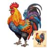 Wooden Puzzles for Adults, Wooden Rooster Puzzle, 270 Pcs Puzzles for Adults, Birthday Gifts for DIY Lover, Wood Puzzle Game (L-14.5 * 11.1in) view 1