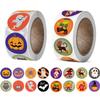 1000 PCS Halloween Stickers, Round Halloween Stickers for Kids Self Adhesive Sticker Roll Labels with Pumpkin, Bat, and Spider, Kid's Stickers Decals for Halloween Praty Decorations view 1