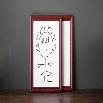 blue-ther Picto Transpo Magic Tricks Magician Stage Party Gimmick Props Illusion Mentalism Funny Drawing Switch Places Frame Magia