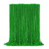 50PCS St Patricks Day Necklace, St. Patrick's Day Green Bead Necklace Accessories, Metallic Irish Saint Patrick Mardi Gras Necklaces Bulk, Parade Throw Accessories for Mardi Gras St. Patricks Party view 1
