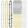 48PCS New Years Necklace, 3 Kinds New Years Eve Bead Necklaces Party Supplies 2026 Bulk, HAPPY NEW YEAR Star Necklace Accessories, Black Gold Silver Bead Necklace 2026 for New Year Party Decorations view 1