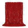 EOBOH 50PCS Bead Necklace, Red Christmas Bead Stuff Party Favors, 33" Necklaces Festival Parade Throw Accessories for Wedding Birthday Valentines Mardi Gras Christmas Celebrations Decorations view 1