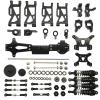 BrewJa Metal Upgrade Adjustable Tie Rod Swing Arm Steering Cup Set of 20 for WLtoys 1/14 144001 144010 144002 RC Car Parts (Color : Black) view 1