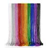 EOBOH 50PCS Mardi Gras Beads, Metallic 10 Kinds of Bead Necklace Party Favors, 33" Mardi Gras Necklace Stuff, Festival Parade Throw Accessories for Wedding Birthday Celebrations Decorations view 1
