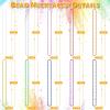 EOBOH 50PCS Mardi Gras Beads, Metallic 10 Kinds of Bead Necklace Party Favors, 33" Mardi Gras Necklace Stuff, Festival Parade Throw Accessories for Wedding Birthday Celebrations Decorations view 2