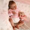 Angelbaby Reborn Realistic Baby Dolls Silicone Full Body Real Life Newborn Baby Girl Sleeping Doll 18 inch Lifelike Waterproof Real Baby Reborn Hand Painted Babies Doll Toys for Toddlers Gifts view 3