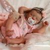 Angelbaby Reborn Realistic Baby Dolls Silicone Full Body Real Life Newborn Baby Girl Sleeping Doll 18 inch Lifelike Waterproof Real Baby Reborn Hand Painted Babies Doll Toys for Toddlers Gifts view 4