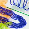 EOBOH 100PCS Mardi Gras Beads Necklace, Blue Bead Necklaces Stuff Bulk, 33" Christmas Necklace Party Supplies, Festival Parade Throw Accessories for Wedding Birthday Pirate Theme Party Decor view 2