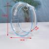10CM Figure Display Bag with Keychain Elliptical Blind Box Doll Storage Transparent PVC Bag Hanging Model Walking Display Bag(not include doll) (Purple) view 2