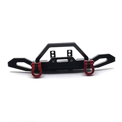BrewJa Metal Upgrade Modification Front Bumper for WLtoys 1/10 104001 104002 RC Car Parts (Color : Black)
