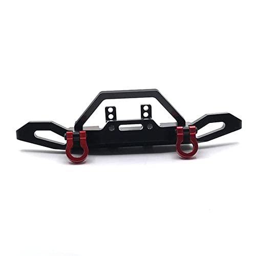 BrewJa Metal Upgrade Modification Front Bumper for WLtoys 1/10 104001 104002 RC Car Parts (Color : Black)