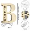 JeathFea Custom Light Up Letters Personalized Letters for Wall Hanging Wooden Art Decor Romantic Gifts for Families Wedding Birthday Christmas Halloween and Thanksgiving Gifts view 4