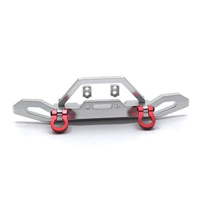 BrewJa Metal Upgrade Modification Front Bumper for WLtoys 1/10 104001 104002 RC Car Parts (Color : Silver)