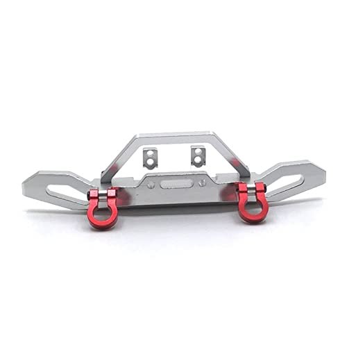 BrewJa Metal Upgrade Modification Front Bumper for WLtoys 1/10 104001 104002 RC Car Parts (Color : Silver)